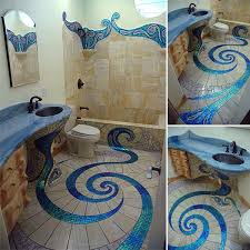 unique and amazing mosaic bathroom design