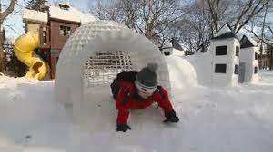 Garden igloo offers the perfect solution for people who love the outdoors but sometimes need a little respite from the elements. Montrealer S Invention Makes Backyard Igloos Easy And Safe Ctv News