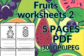 fruits worksheets 2 coloring worksheets