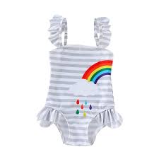 Amazon Com Baby Girls One Piece Skirt Swimsuit Toddler