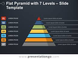 Flat Pyramid With 7 Levels For Powerpoint And Google Slides