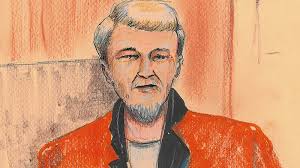Richard Suter, 62, is shown in a court sketch, during his brief court appearance via CCTV on Tuesday, May 21. - image
