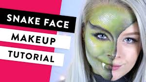 snake halloween face paint tutorial