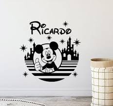 Personalized Mickey Mouse Wall Decal