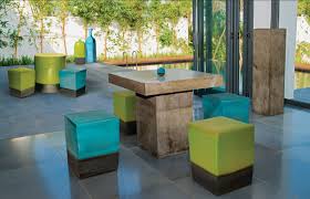 crazy cool concrete patio furniture