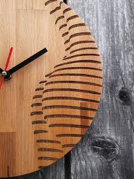 Handmade Wooden Wall Clock Laser