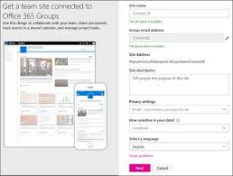sharepoint team sites in office 365