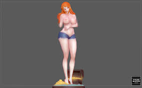 3D file NAMI STATUE ONE PIECE ANIME SEXY NAKED NUDE HENTAI GIRL CHARACTER  3D print model 🫦・3D printable model to download・Cults