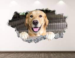 Dog Wall Decal Labrador Retriever 3d