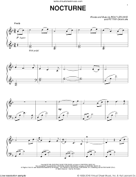 garden nocturne sheet for piano