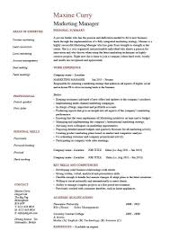 Marketing Manager Resume Example Cv Template Skills India Sales