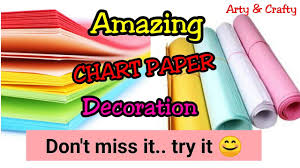 Chart Paper Decoration Ideas For School How To Make Chart