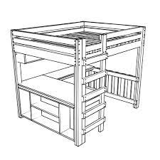 diy queen size loft bed with a desk