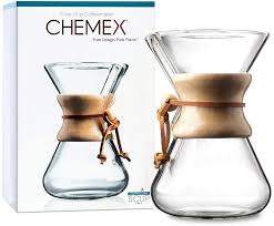 chemex hand blown glass coffee maker