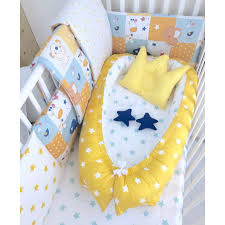 Anett Newborn Baby Bedding Set Yellow