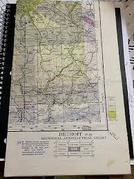 Vintage Map 1952 Lincoln Nebraska Sectional Aeronautical
