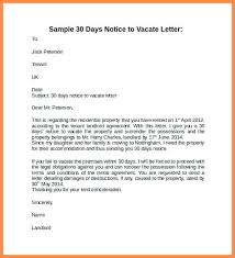 Day Notice Of Letter To Landlord Tenant Vacate From Maryland