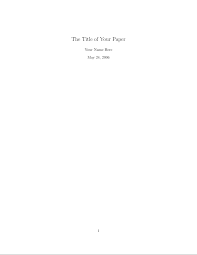 Research paper cover page format 