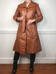 Vintage Leather Trench Coat Canada