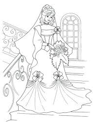 Coloring Pages For Weddings Barbie Wedding Dress Princess And Her