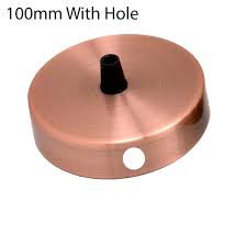 Copper Side Fitting 100mm Ceiling Rose