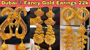 dubai ki fancy gold ki earrings latest