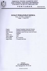Pada hari ini sabtu, 7 agustus 2010 kami yang bertanda tangan di bawah ini : Perjanjian Kerja Dinas Koperasi Usaha Kecil Menengah Provinsi Kalimantan Barat