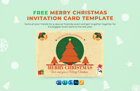 christmas card template in word free