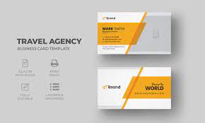 travel agency business card images