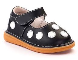 Wee Squeak Girls Polka Dot Shoe Black Size 4 Buy Online