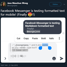 Keep reading to learn how you can use not only bold text on facebook but also several other text styles easily. Can T Type View Bold Text In Android Facebook Messenger App Stack Overflow