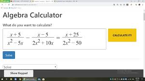 PhƯƠn X O Algebra Calculator