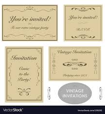 Vintage Invitation Templates