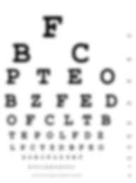 eye exam the image is blurred