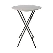 Rust will occur on exposed metal that has been chipped or scratched. Round 4 Person Accent Tables 33 In Almond Color Plastic Folding Bistro Table Ebay