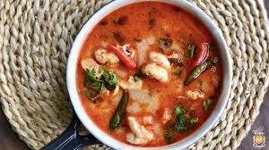 creamy tom yum soup with en and