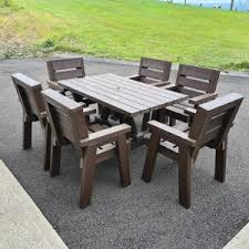 The environmental conditions to which the galvanised coating is exposed may affect its longevity. Dunloom Garden Furniture Set Irish Recycled Products