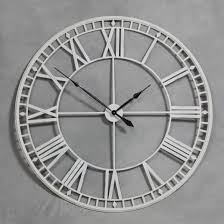 metal skeleton wall clock