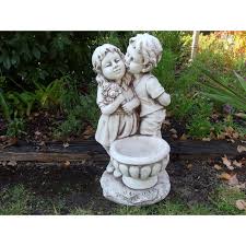 Girl Kissing Pot Planter Garden Statue