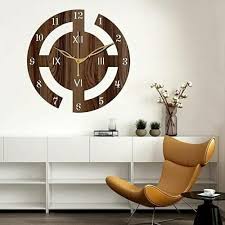 10 Inch Wooden Wall Clock Wenge