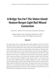 hudson bergen light rail missed connection