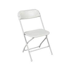 white plastic folding chairs indoor
