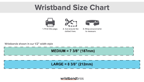 Special Order Size Chart Wristband Blog The Latest