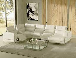 white sectional sofa recliners
