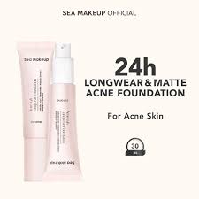 sea makeup acne 24h longwear foundation