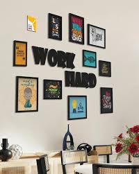 black wall table decor for home