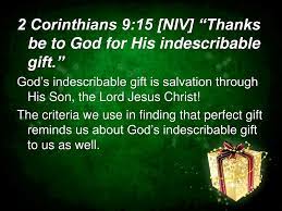 ppt our indescribable gift matthew 1
