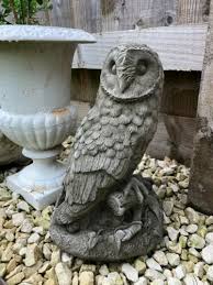 Reconstituted Limestone Barn Owl Statue