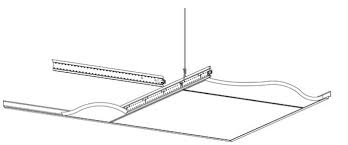 ceiling suspension system with narrow