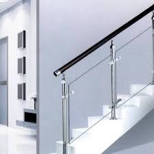 staircase railing design with glass